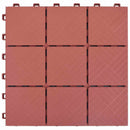 vidaXL Faszegély járólap 10 pcs Piros 30,5 x 30,5 x 2,2 cm