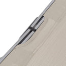 vidaXL 2 db krémszínű összecsukható textilén napozóágy