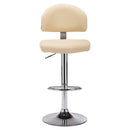 vidaXL krémszínű műbőr bárszék