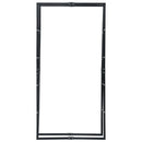 vidaXL fekete acél tűzifatároló 100 x 25 x 200 cm