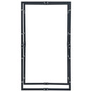 vidaXL fekete acél tűzifatároló 80 x 25 x 150 cm