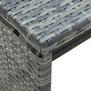 vidaXL antracitszürke polyrattan dohányzóasztal 70 x 40 x 38 cm