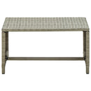 vidaXL bézs polyrattan dohányzóasztal 70 x 40 x 38 cm