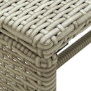 vidaXL bézs polyrattan dohányzóasztal 70 x 40 x 38 cm