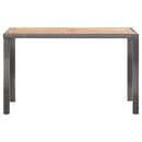 vidaXL antracitszürke és barna akácfa kerti asztal 123 x 60 x 74 cm