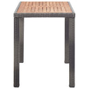 vidaXL antracitszürke és barna akácfa kerti asztal 123 x 60 x 74 cm