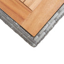 vidaXL antracitszürke és barna akácfa kerti asztal 123 x 60 x 74 cm