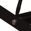 vidaXL 5 részes tömör fa és valódi bőr bárszett