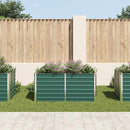 vidaXL zöld horganyzott acél kerti magaságyás 160 x 80 x 77 cm