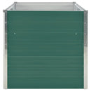 vidaXL zöld horganyzott acél kerti magaságyás 160 x 80 x 77 cm