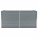 vidaXL szürke horganyzott acél kerti magaságyás 160 x 80 x 45 cm