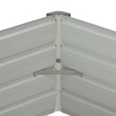 vidaXL zöld horganyzott acél kerti magaságyás 129 x 129 x 46 cm