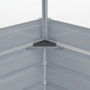 vidaXL zöld horganyzott acél melegház 100 x 100 x 77 cm