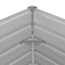 vidaXL zöld horganyzott acél kerti magaságyás 100 x 100 x 77 cm