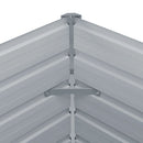 vidaXL barna horganyzott acél kerti magaságyás 100 x 100 x 45 cm