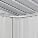 vidaXL barna acél kerti fészer 204 x 132 x 186 cm