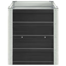 vidaXL antracitszürke horganyzott acél kerti magaságyás 240x40x45 cm