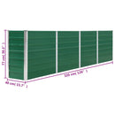 vidaXL zöld horganyzott acél kerti magaságyás 320 x 40 x 77 cm