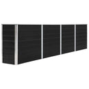 vidaXL antracitszürke horganyzott acél kerti magaságyás 320x40x77 cm