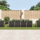 vidaXL antracitszürke horganyzott acél kerti magaságyás 320x40x77 cm