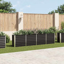 vidaXL antracitszürke horganyzott acél kerti magaságyás 320x40x77 cm