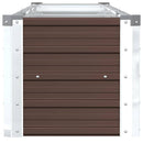 vidaXL barna horganyzott acél kerti magaságyás 320 x 40 x 45 cm