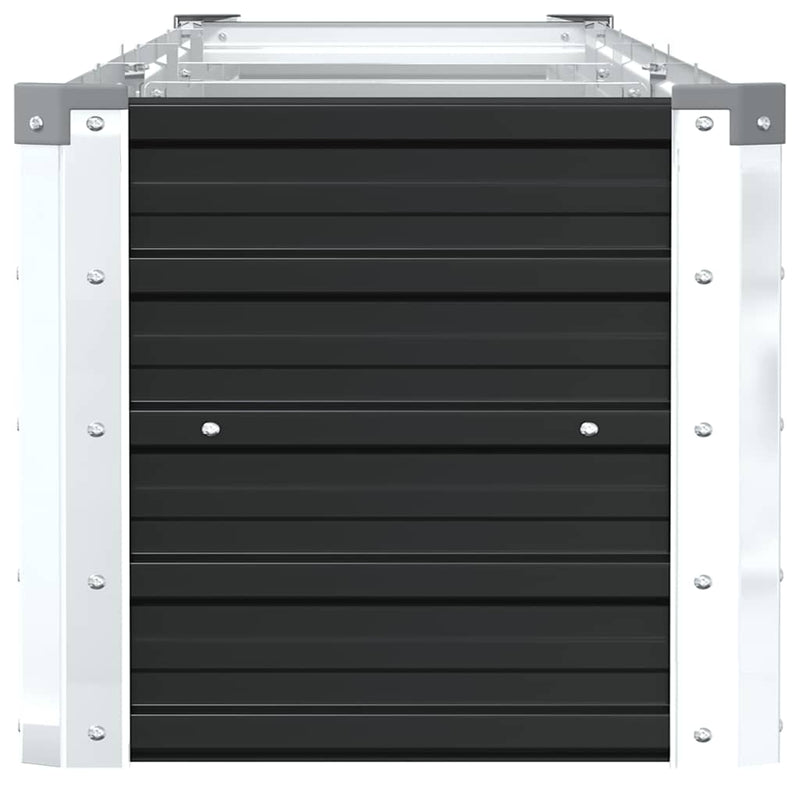 vidaXL antracitszürke horganyzott acél kerti magaságyás 320x40x45 cm