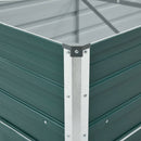 vidaXL zöld horganyzott acél kerti magaságyás 400 x 80 x 77 cm