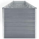 vidaXL szürke horganyzott acél kerti magaságyás 480 x 80 x 77 cm