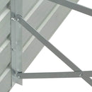 vidaXL szürke horganyzott acél kerti magaságyás 600 x 80 x 45 cm