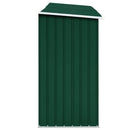 vidaXL zöld horganyzott acél kerti tűzifatároló 330 x 84 x 152 cm