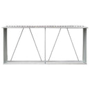 vidaXL barna horganyzott acél kerti tűzifatároló 330 x 84 x 152 cm