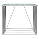 vidaXL zöld horganyzott acél kerti tűzifatároló 163 x 83 x 154 cm