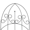 vidaXL 3 db fekete vas növényfuttató állvány 40 x 100 cm