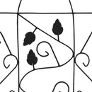 vidaXL 3 db fekete vas növényfuttató állvány 40 x 100 cm