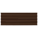 vidaXL Tetőpanel 12 db Barna 129 x 45 cm Horganyzott acél