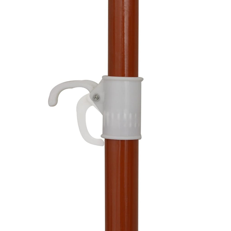 vidaXL homokszínű napernyő acélrúddal 180 cm