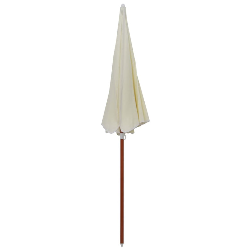 vidaXL homokszínű napernyő acélrúddal 240 cm