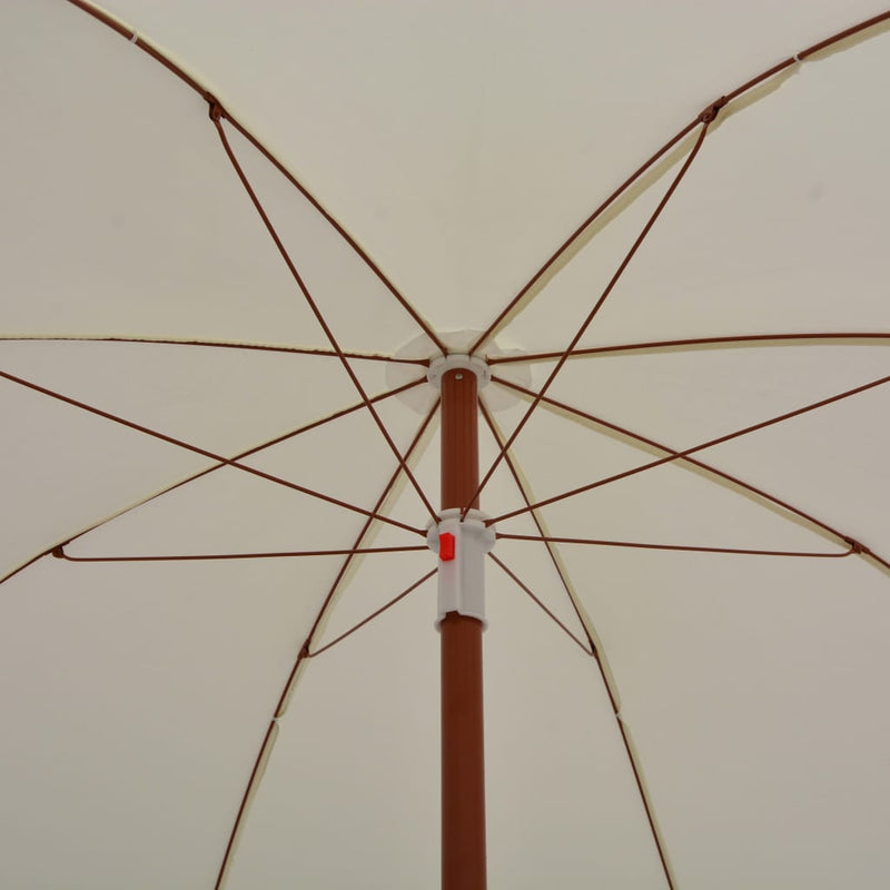 vidaXL homokszínű napernyő acélrúddal 240 cm