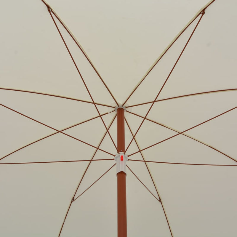 vidaXL homokszínű napernyő acélrúddal 300 cm