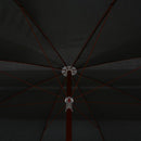 vidaXL antracitszürke napernyő acélrúddal 300 cm