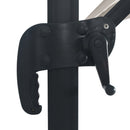 vidaXL homokszínű konzolos napernyő LED-del/alumínium rúddal 400x300cm