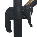 vidaXL tópszínű konzolos napernyő LED-del/alumínium rúddal 400x300 cm