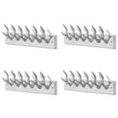 vidaXL 4 db ezüstszínű alumínium ruhaakasztó fogas