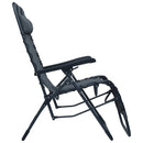 vidaXL szürke összecsukható textilén nyugágy