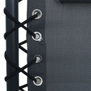 vidaXL szürke összecsukható textilén nyugágy