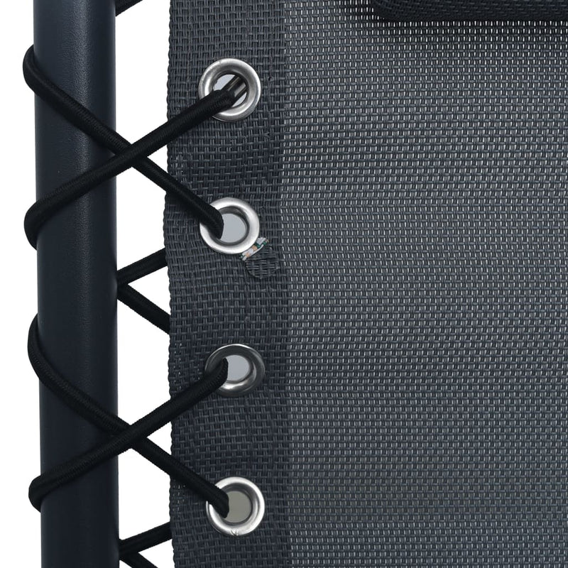 vidaXL szürke összecsukható textilén nyugágy