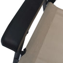 vidaXL 2 db krémszínű összecsukható kerti textilén szék