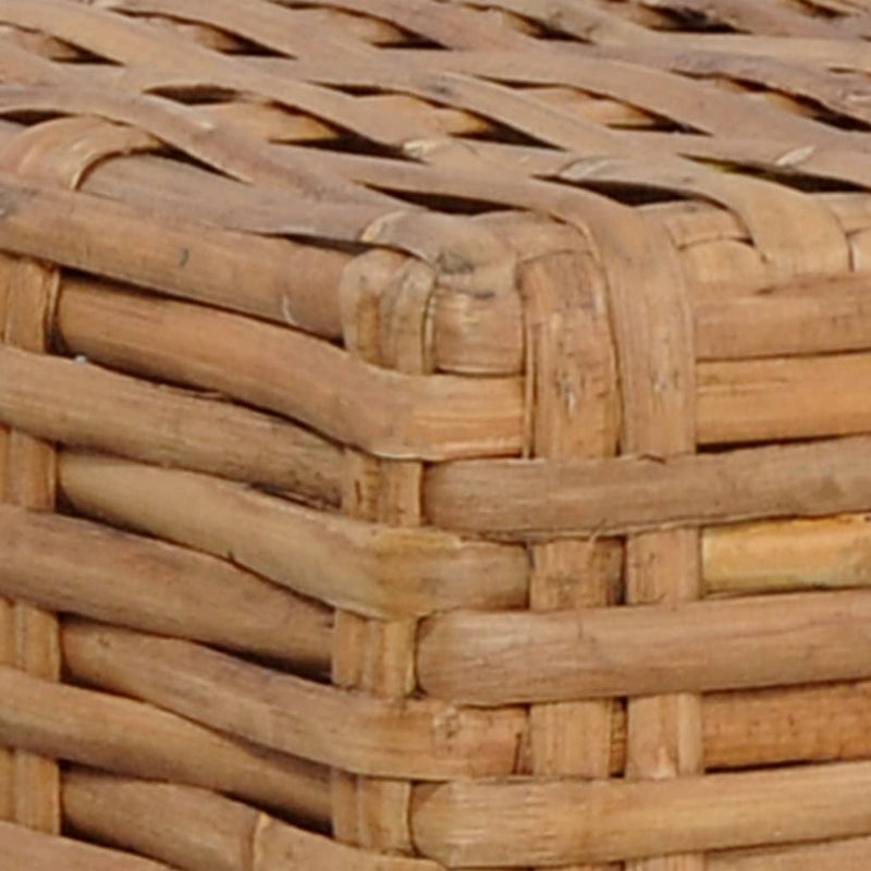 vidaXL természetes rattan lábtartó párnával