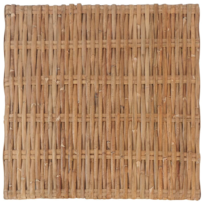 vidaXL természetes rattan lábtartó párnával